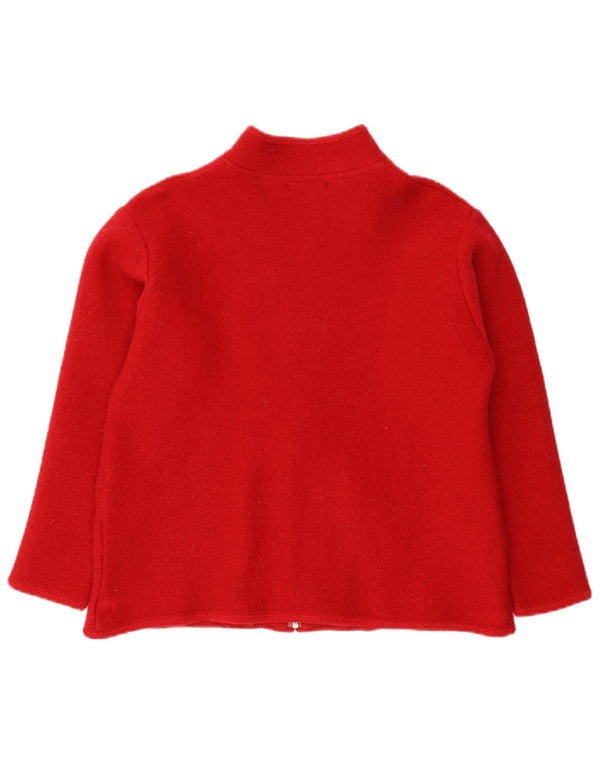 Maglione cardigan da donna Hepburn UK 18 XL lana rossa