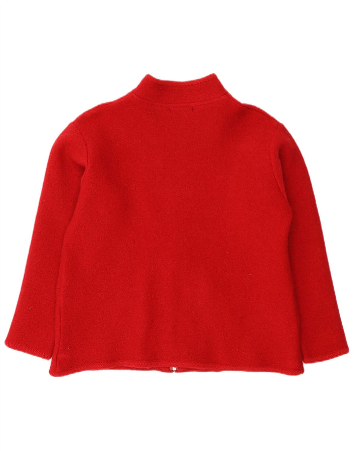 Maglione cardigan da donna Hepburn UK 18 XL lana rossa
