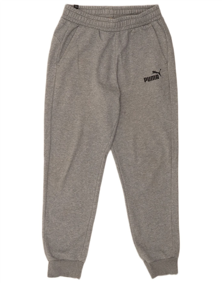 Pantaloni da tuta da uomo Puma Joggers in cotone chiazzato grigio medio