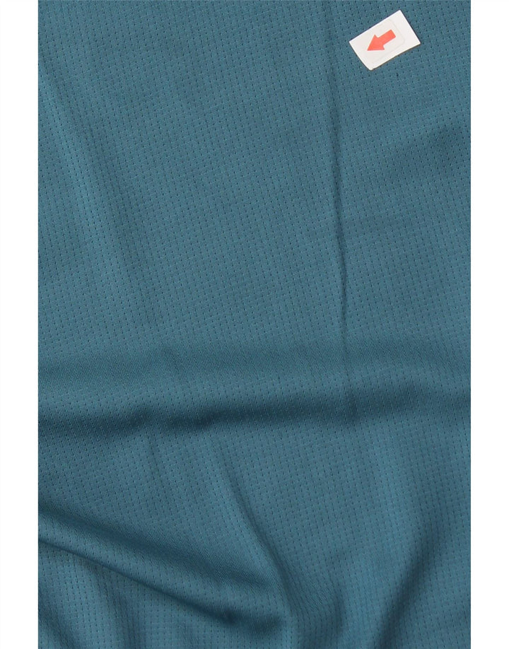 Polo Adidas Aeroready da uomo grande in poliestere blu