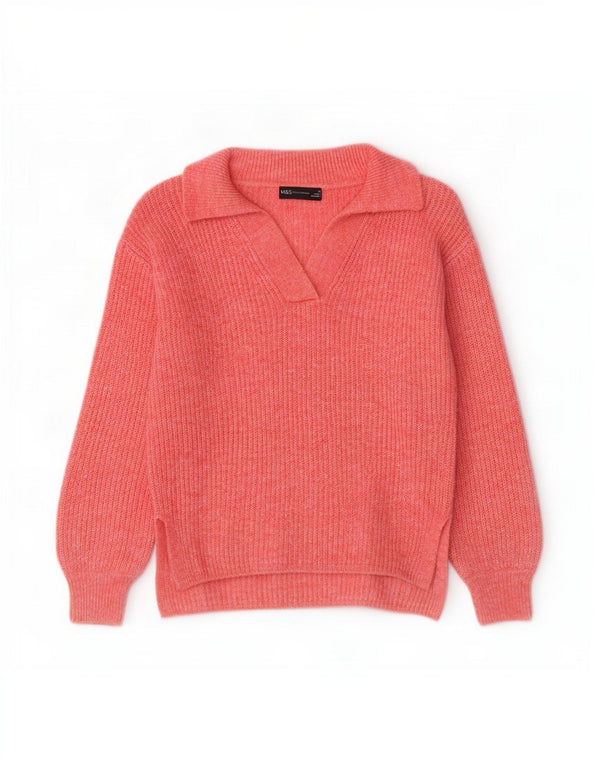 Maglione maglione collo alto da donna Marks & Spencer UK 6 XS Rosa