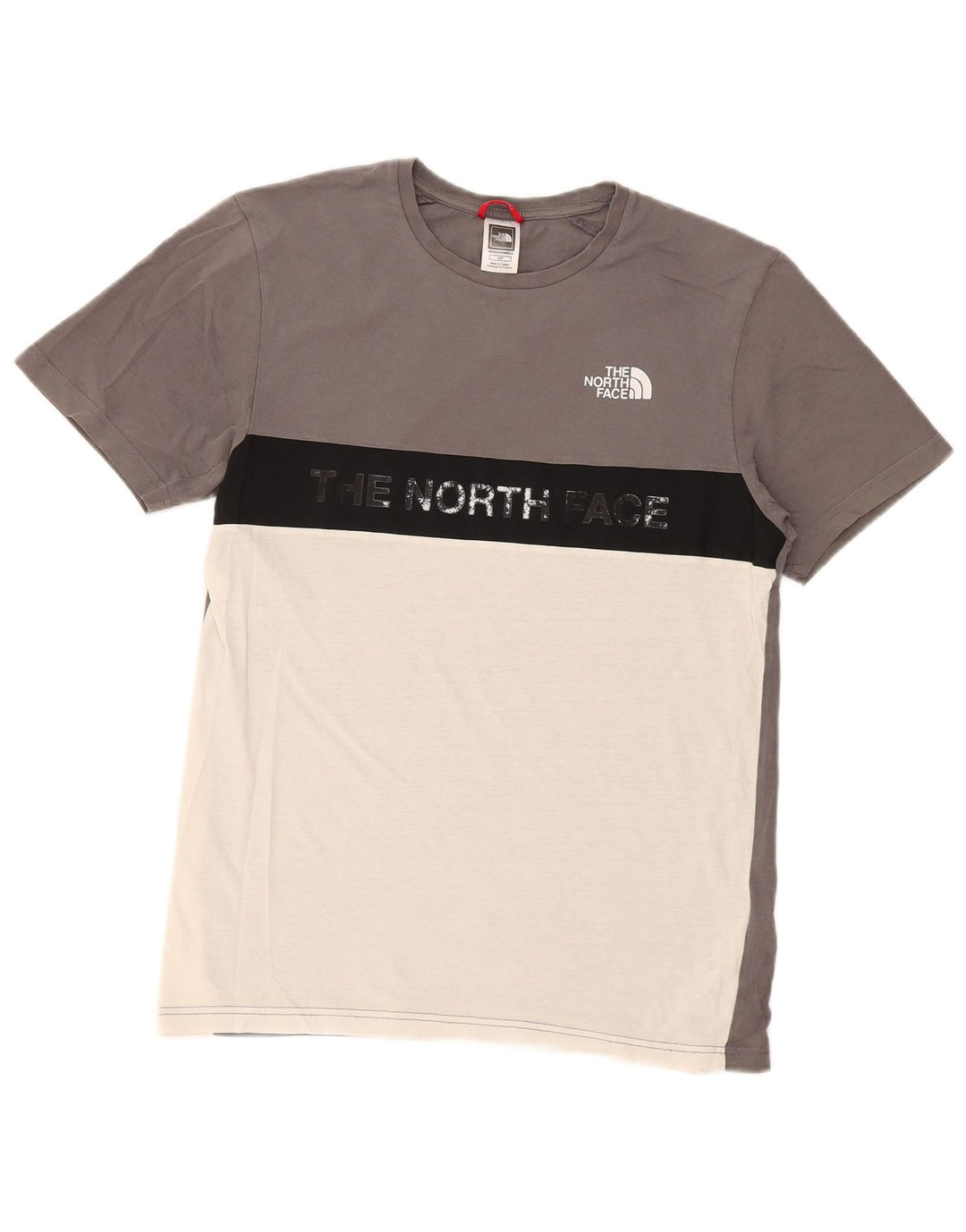 T-shirt grafica regolare da uomo The North Face Top Small Grey Colourblock