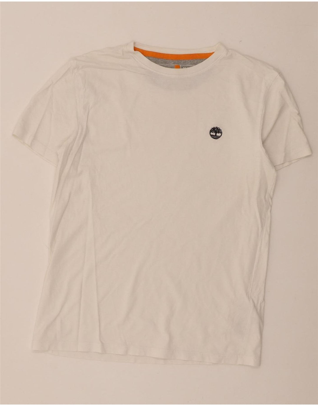 T-shirt da uomo slim fit Timberland Top in cotone bianco medio