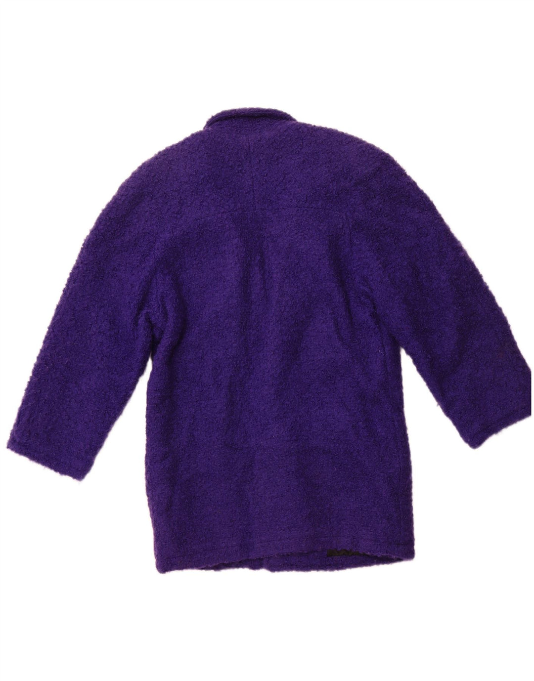 Cappotto doppiopetto vintage da donna UK 12 viola medio