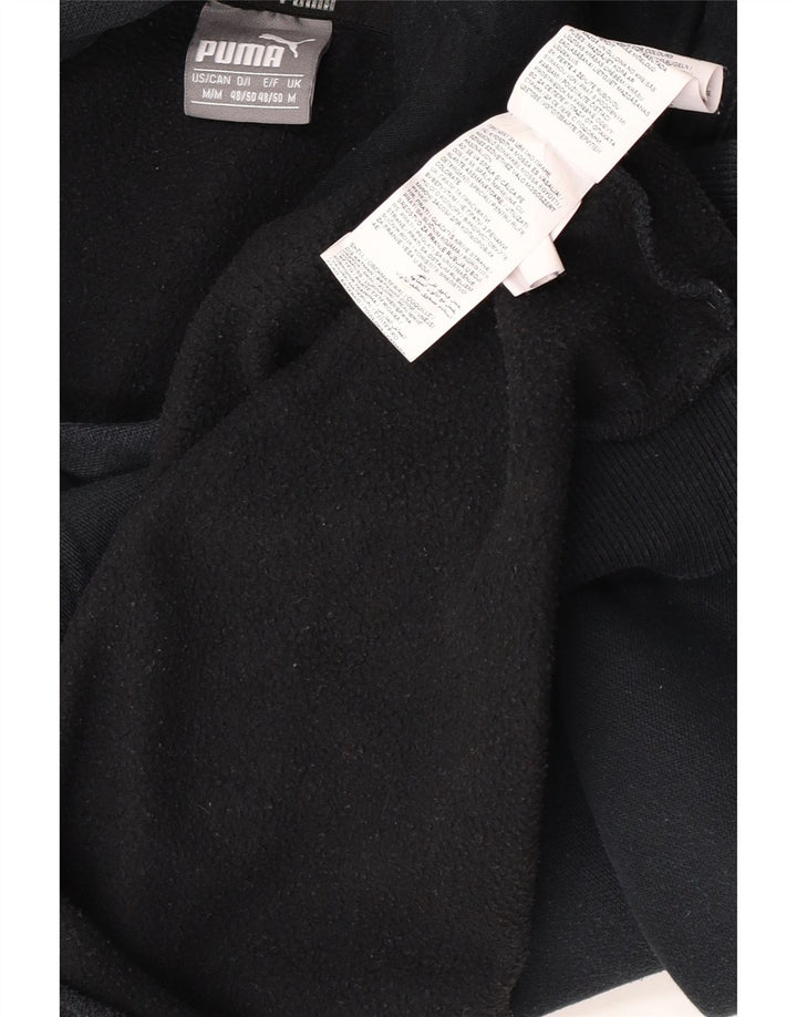 Felpa con cappuccio grafica da uomo Puma, cotone nero medio