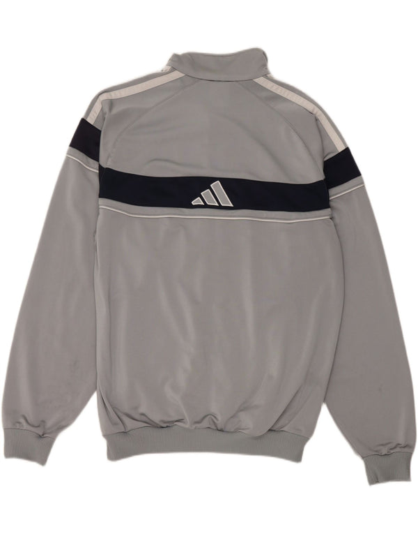 Giacca da tuta grafica da uomo Adidas UK 42/44 Large Grigio Colourblock