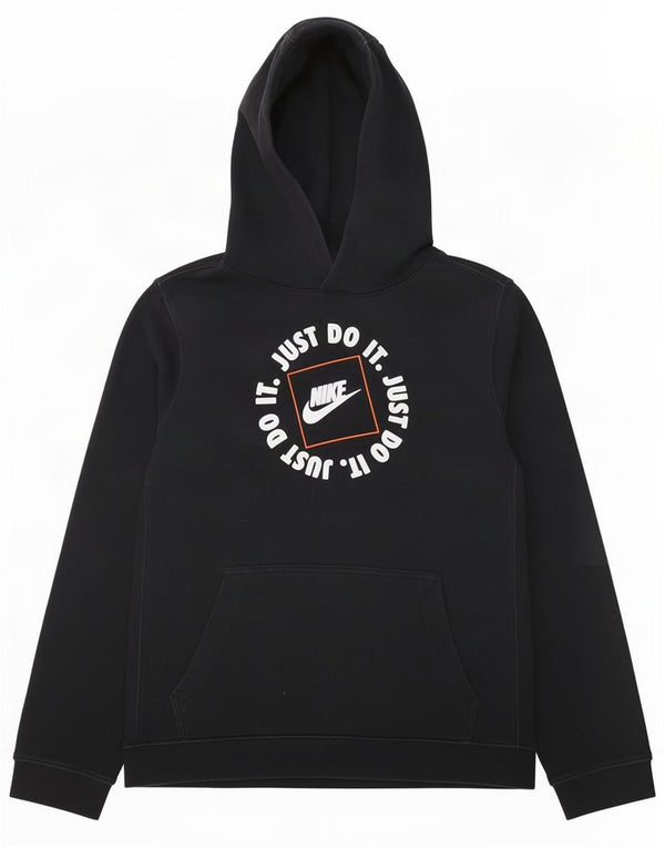 Felpa con cappuccio Nike da ragazzo con grafica standard fit 13-14 anni XL in cotone nero