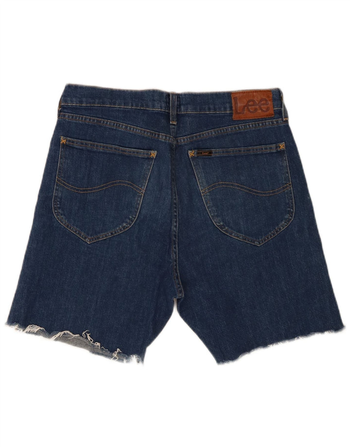 LEE Mens Straight Loose Fit Denim Shorts W31 Medium Blue Cotton