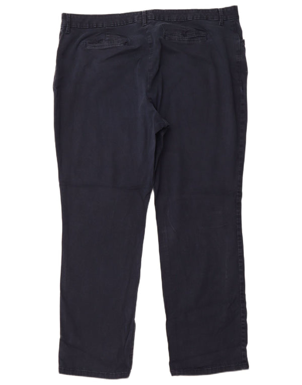 Pantaloni casual dritti da donna a vita media LEE US 20 3XL W38 L30 Blu Navy