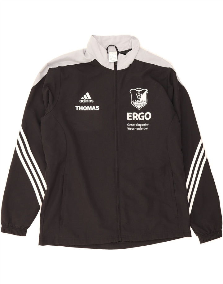 ADIDAS Mens TSV Coburg Scheuerfeld Tracksuit Top Jacket XL Black Vintage Adidas and Second-Hand Adidas from Messina Hembry 