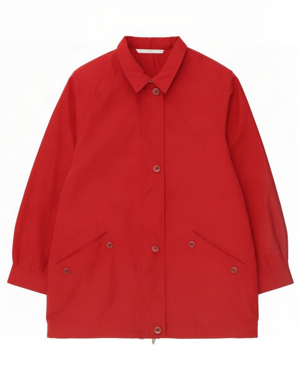 Giacca Parka Marks & Spencer da donna St. Michael UK 16 grande poliestere rosso