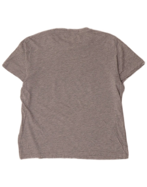 T-shirt oversize da donna Jack Wills Top UK 10 piccolo cotone grigio