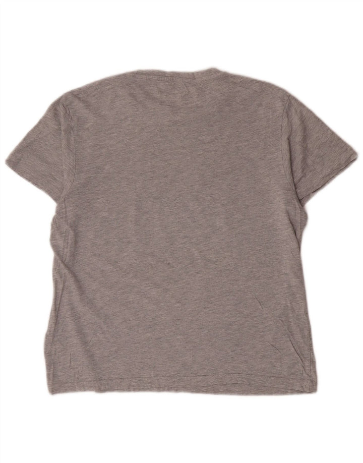 T-shirt oversize da donna Jack Wills Top UK 10 piccolo cotone grigio