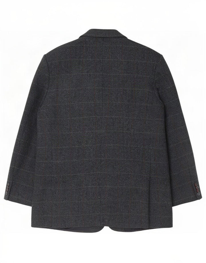 Giacca da uomo Marks & Spencer Harris Tweed Blazer UK 42 Large Blue Check
