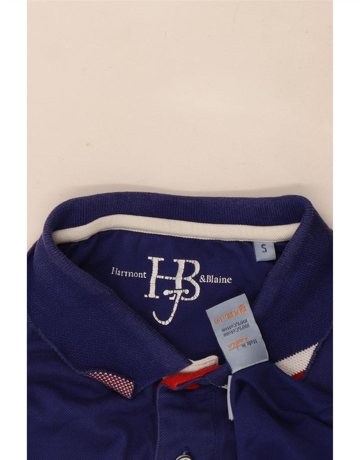 Polo da uomo Harmont & Blaine piccola in cotone blu