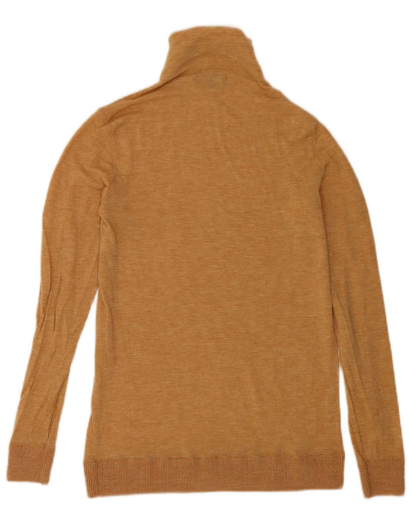 Maglione maglione a collo alto da donna Tommy Hilfiger UK 12 Beige medio screziato