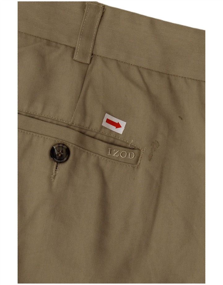 Pantaloncini chino con ancoraggio da uomo IZOD W42 2XL poliestere kaki