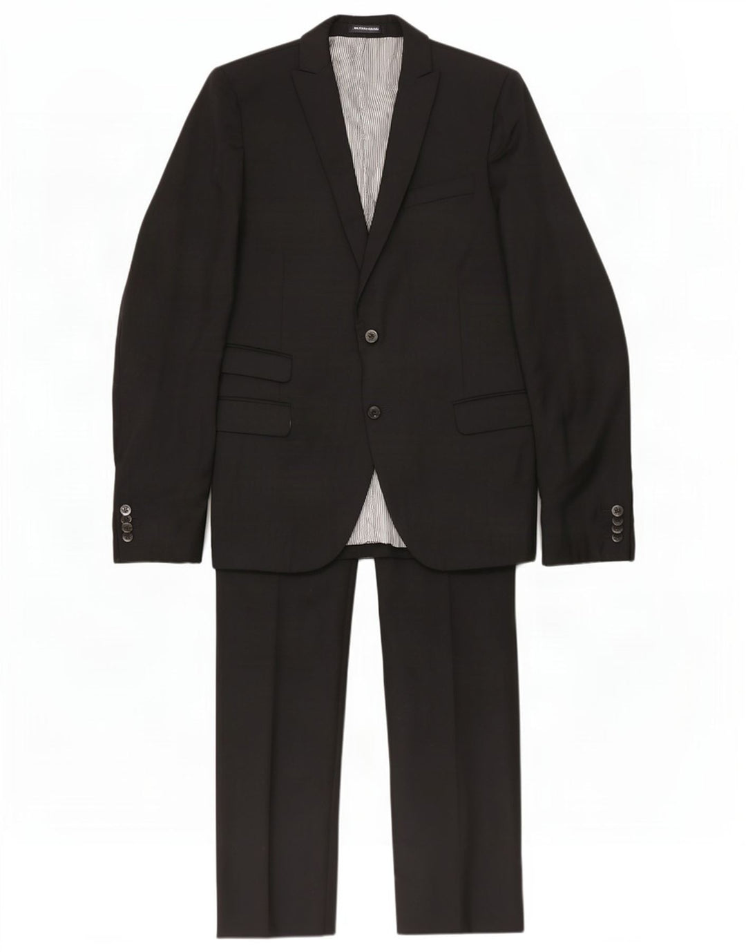 Abito da uomo a 2 bottoni Daniele Alessandrini IT 50 Large W34 L32 Nero