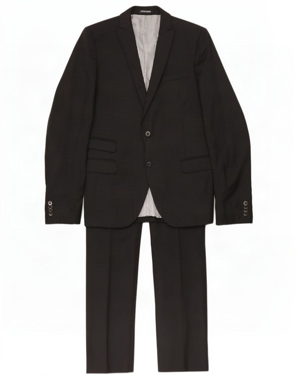 Abito da uomo a 2 bottoni Daniele Alessandrini IT 50 Large W34 L32 Nero