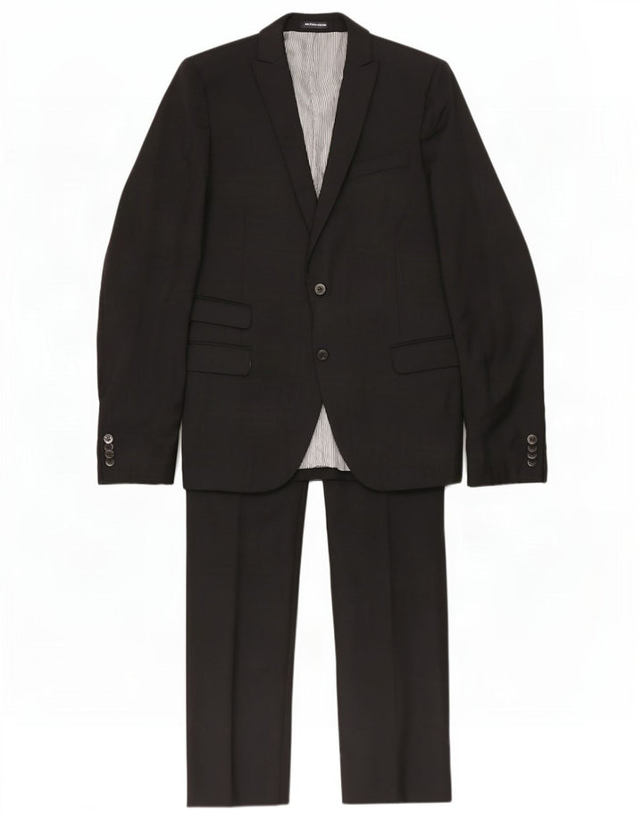Abito da uomo a 2 bottoni Daniele Alessandrini IT 50 Large W34 L32 Nero