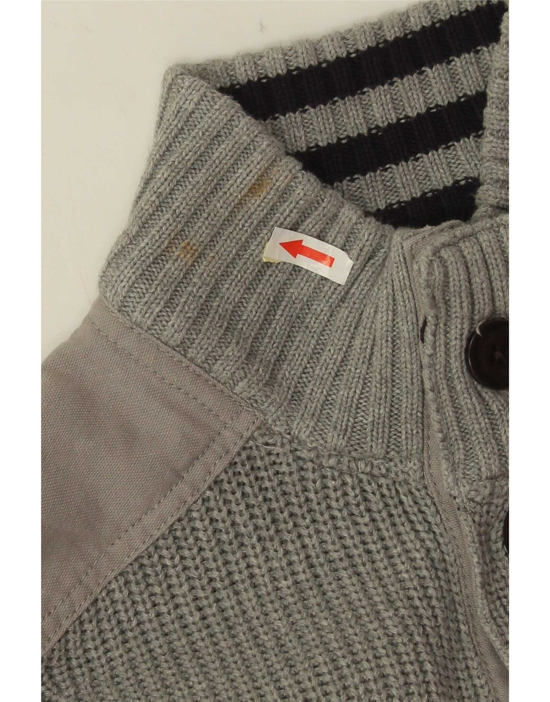 Timberland Maglione da uomo Earthkeepers slim fit con zip collo grigio medio