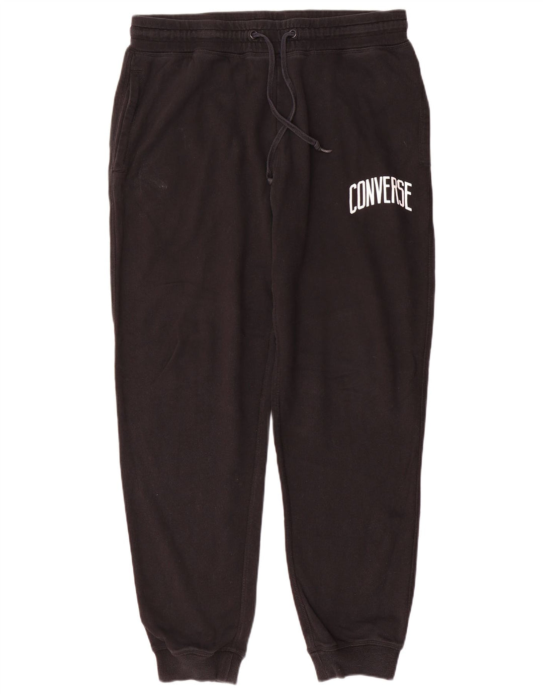 Converse Pantaloni da tuta grafica da uomo Joggers medio cotone nero