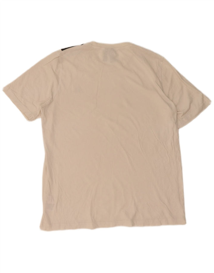 T-shirt da uomo Adidas Top in cotone bianco medio