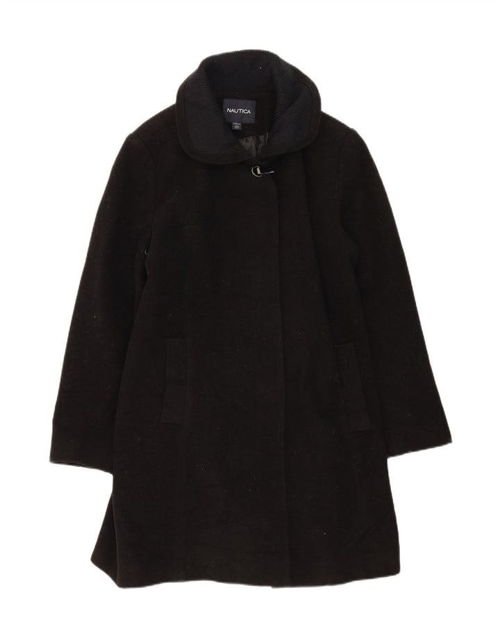 NAUTICA Womens Overcoat UK 18 XL Black Wool Vintage Nautica and Second-Hand Nautica from Messina Hembry 