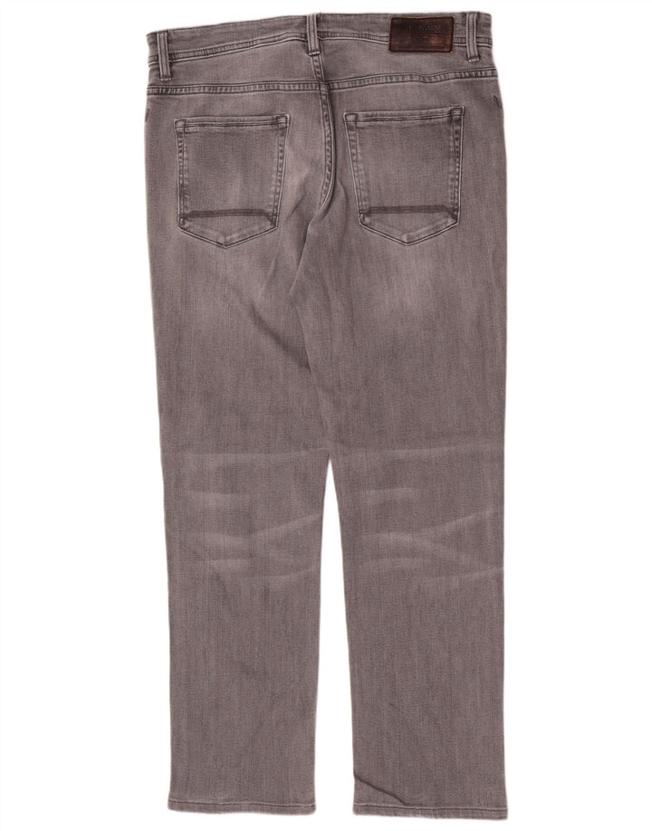 Jeans dritti regolari da uomo Timberland W34 L30 cotone grigio
