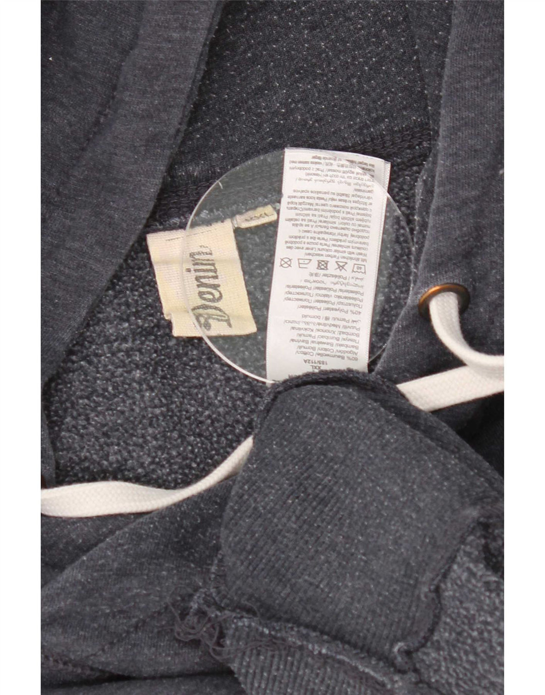 Felpa con cappuccio grafica da uomo Tom Tailor 2XL in cotone blu navy