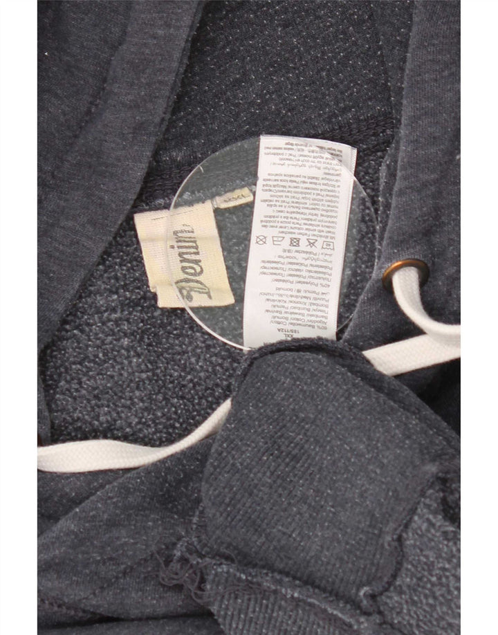Felpa con cappuccio grafica da uomo Tom Tailor 2XL in cotone blu navy