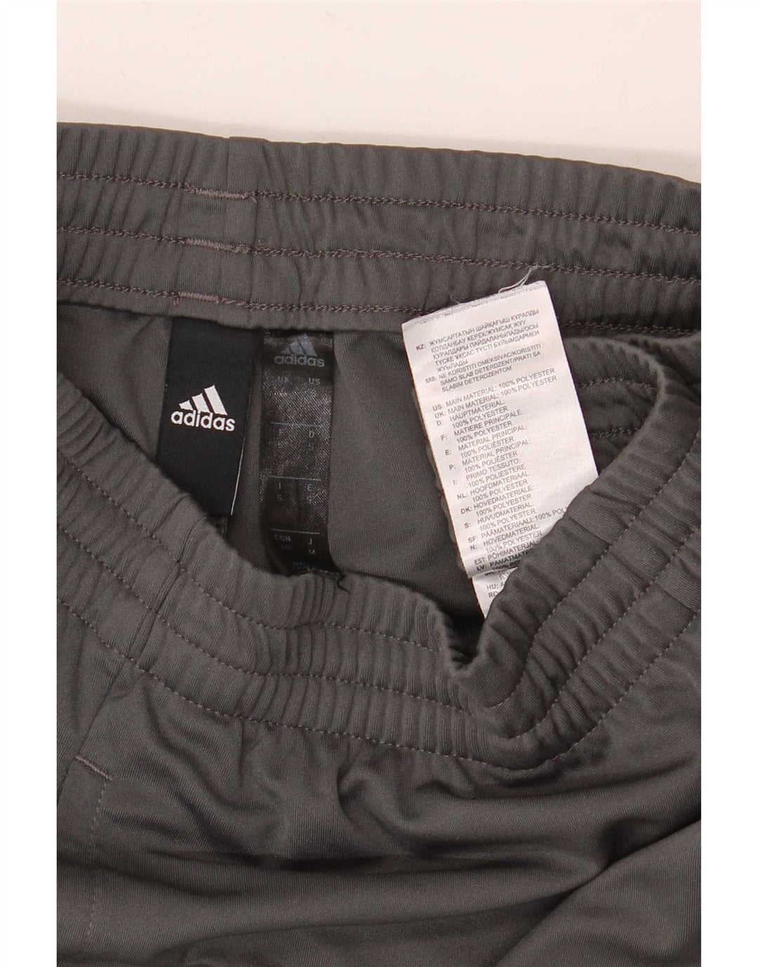 Pantaloncini sportivi Adidas da uomo piccoli in poliestere nero