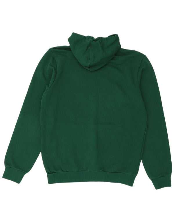 Felpa con cappuccio da uomo Adidas in cotone verde medio