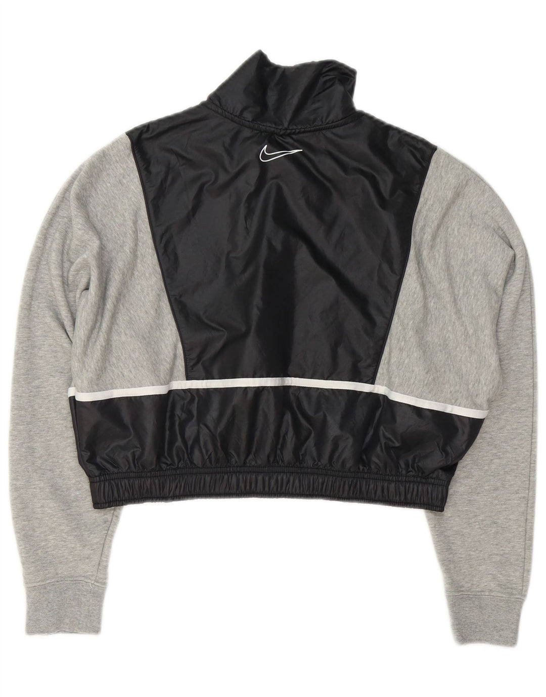 Felpa corta oversize da donna Nike UK 10 Small Grey Colourblock