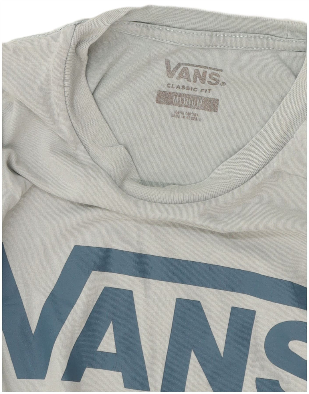 T-shirt grafica da uomo con vestibilità classica Vans, in cotone blu medio