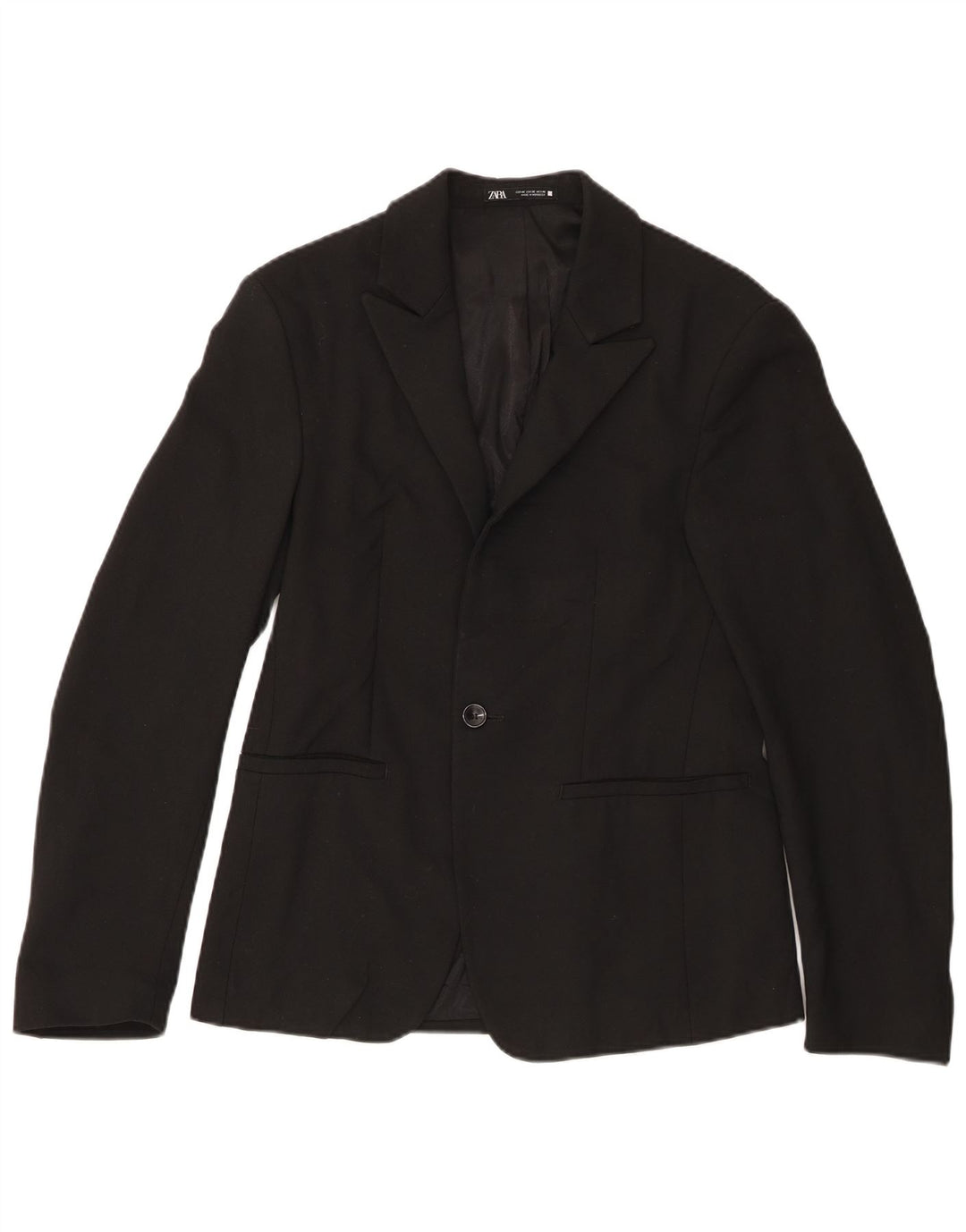 Giacca blazer da uomo a 1 bottone Zara EU 46 piccola nera