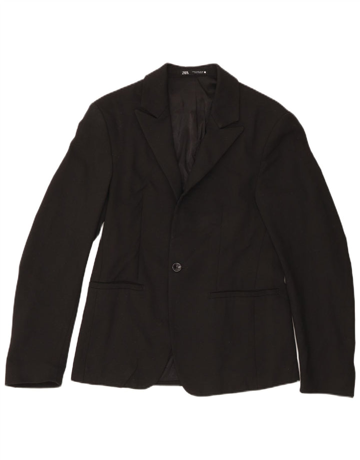 Giacca blazer da uomo a 1 bottone Zara EU 46 piccola nera