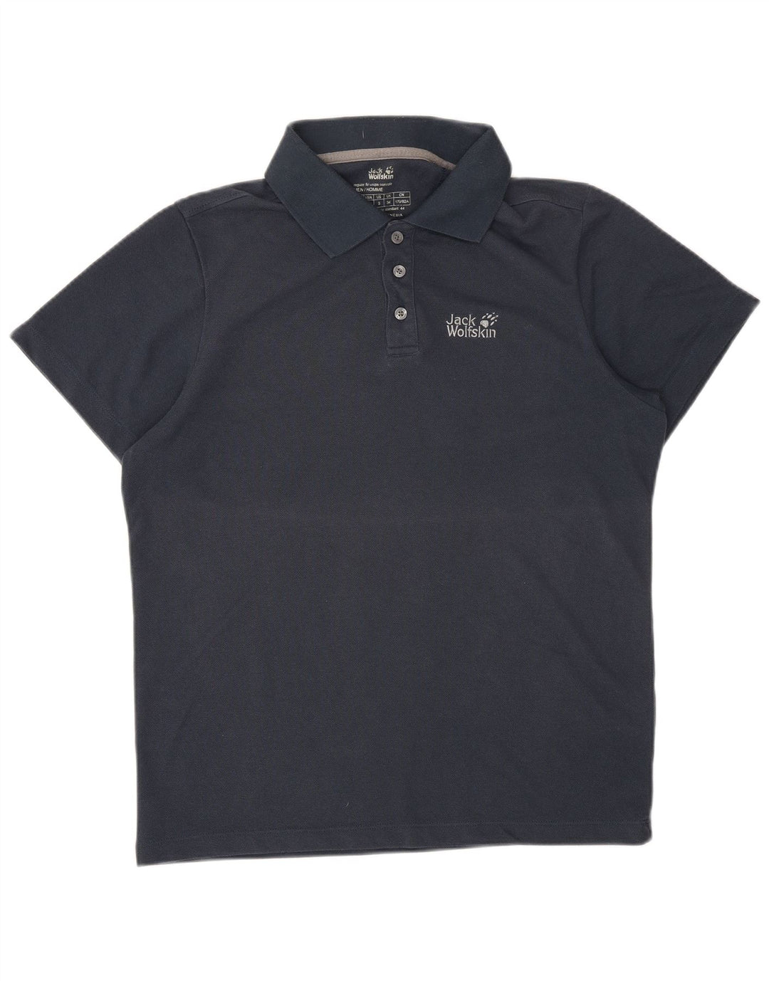 Polo da uomo JACK WOLFSKIN UK 34 Small poliestere blu navy