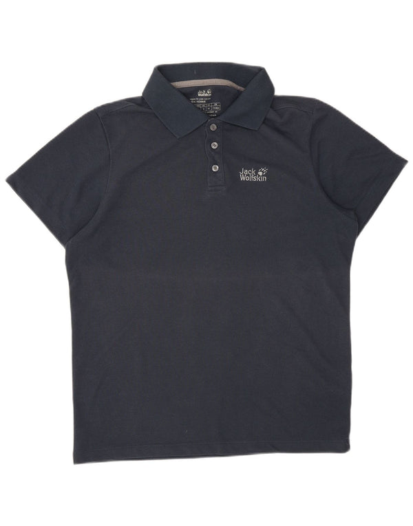 Polo da uomo JACK WOLFSKIN UK 34 Small poliestere blu navy
