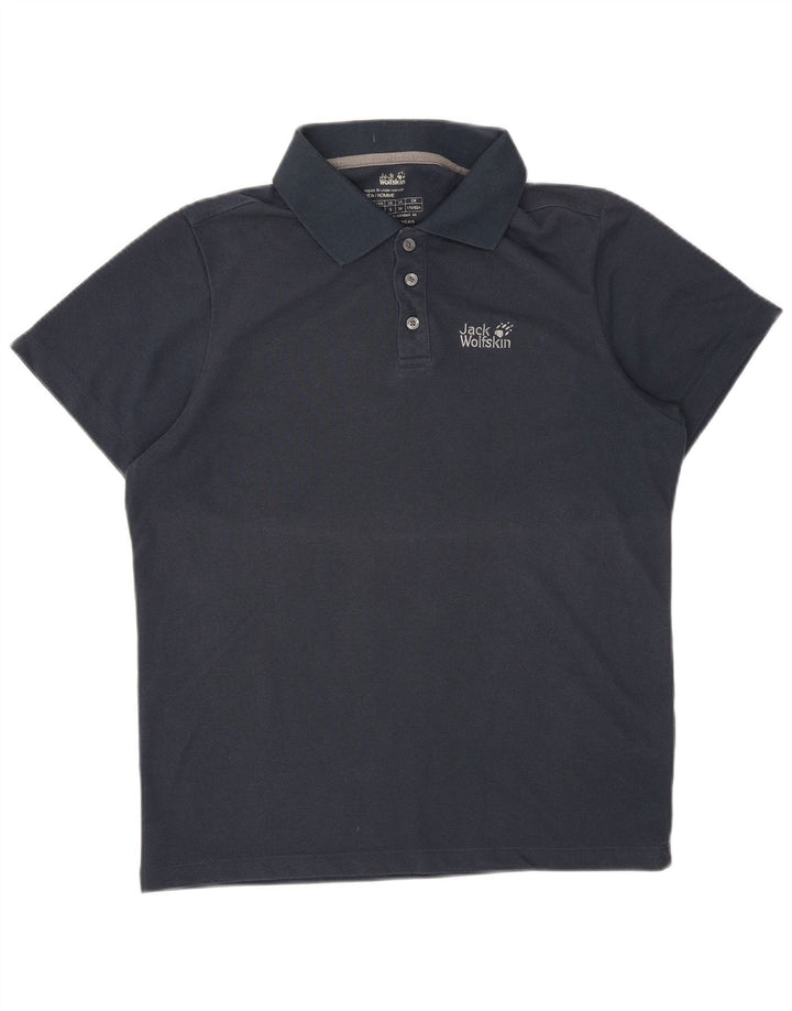 Polo da uomo JACK WOLFSKIN UK 34 Small poliestere blu navy