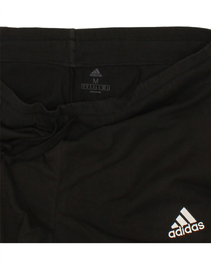 ADIDAS Womens Tracksuit Trousers Joggers UK 14 Medium Black Vintage Adidas and Second-Hand Adidas from Messina Hembry 