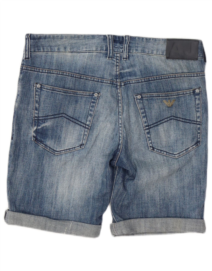 Shorts in denim da ragazzo Armani Junior 14-15 anni W34 Blu Cotone