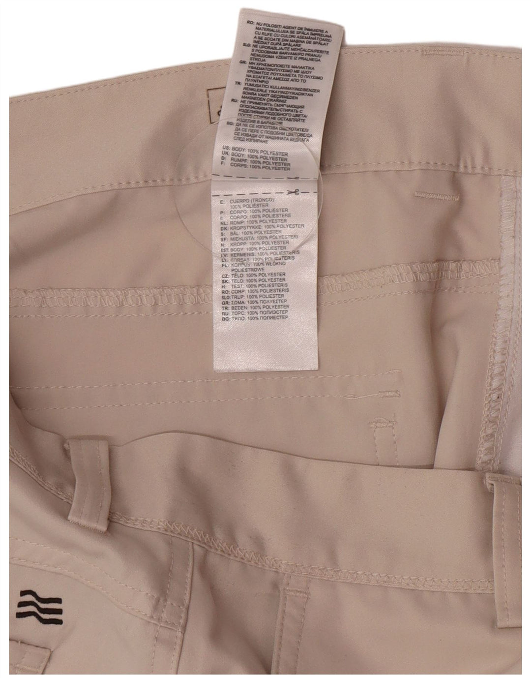 Pantaloni chino dritti da uomo Adidas W32 L30 poliestere beige