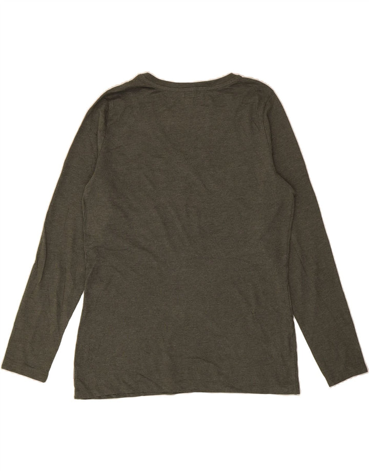 EDDIE BAUER Womens Top Long Sleeve UK 16 Large Green Cotton Vintage Eddie Bauer and Second-Hand Eddie Bauer from Messina Hembry 