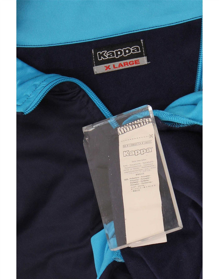 Giacca da tuta da donna Kappa UK 18 XL Poliestere color block blu navy