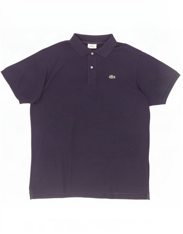 Polo da uomo Lacoste taglia 6 XL in cotone blu navy