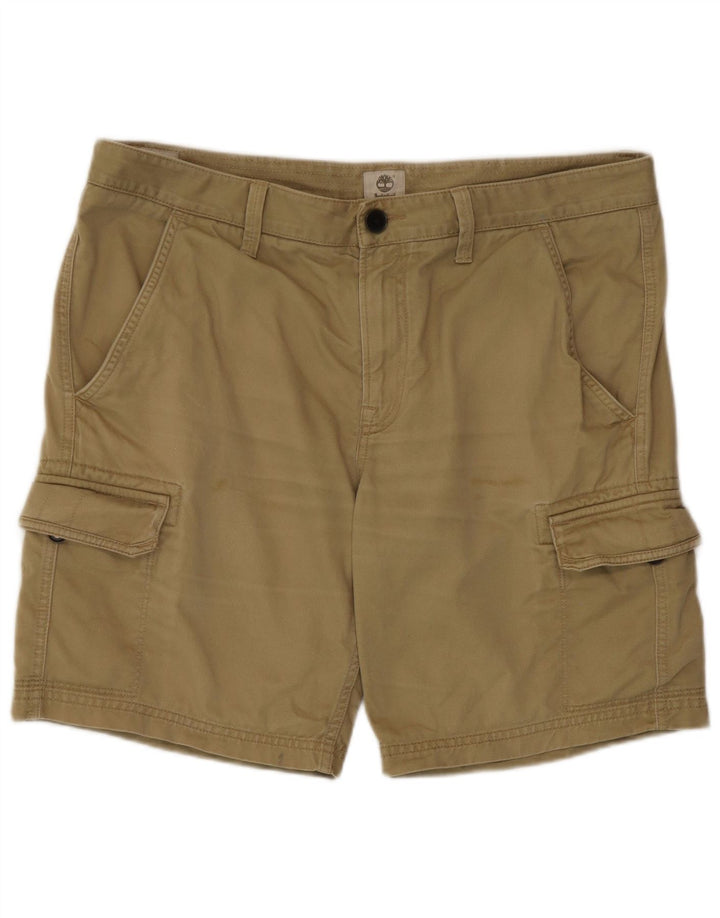 Pantaloncini cargo da uomo Timberland W36 grandi cotone kaki