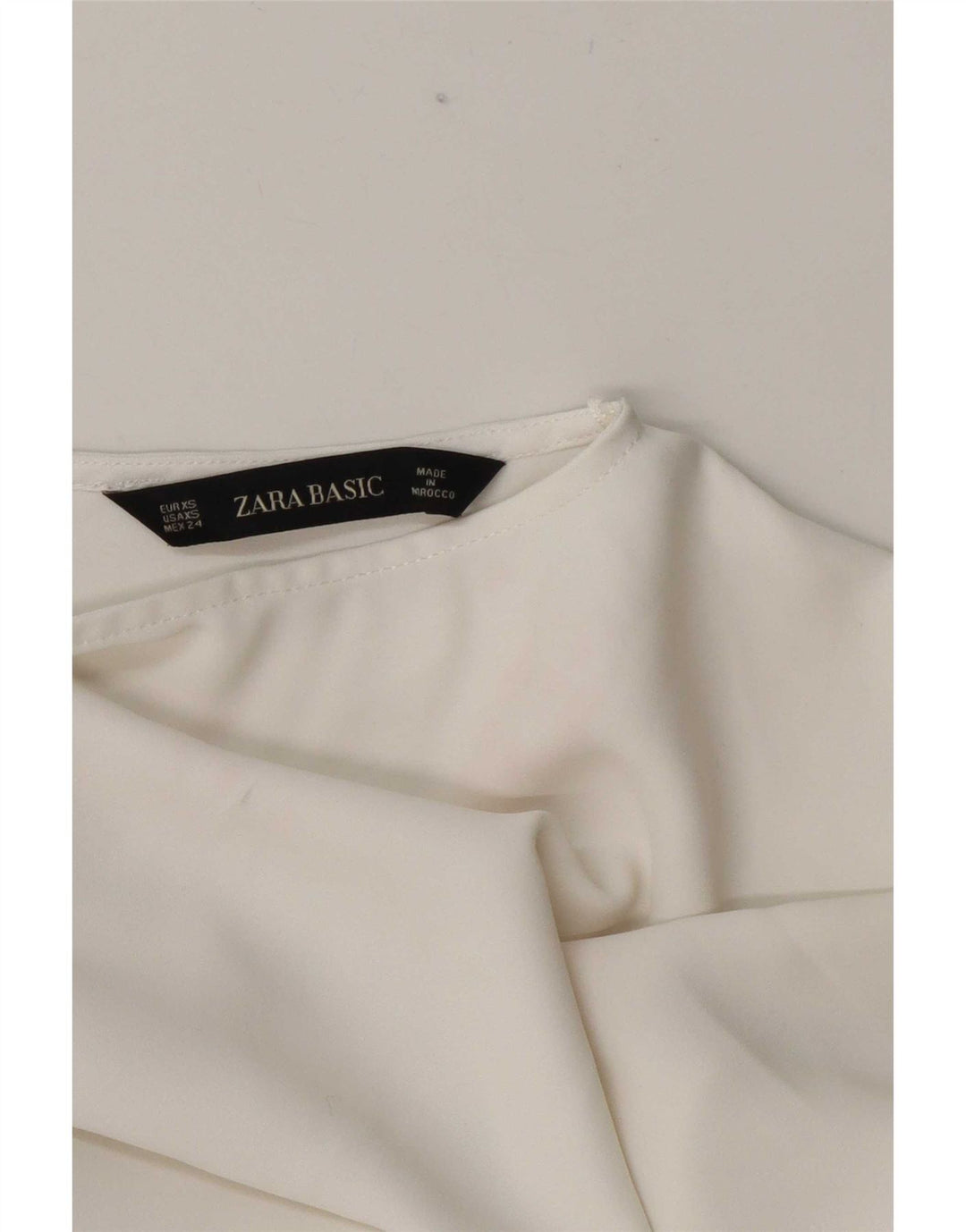 Camicetta oversize da donna Zara UK 6 XS Colorblock bianco