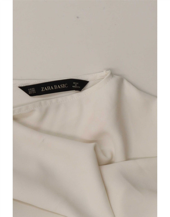 Camicetta oversize da donna Zara UK 6 XS Colorblock bianco