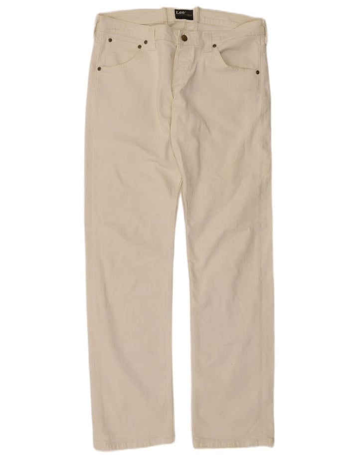 Jeans Powell da donna Lee W36 L33 cotone bianco